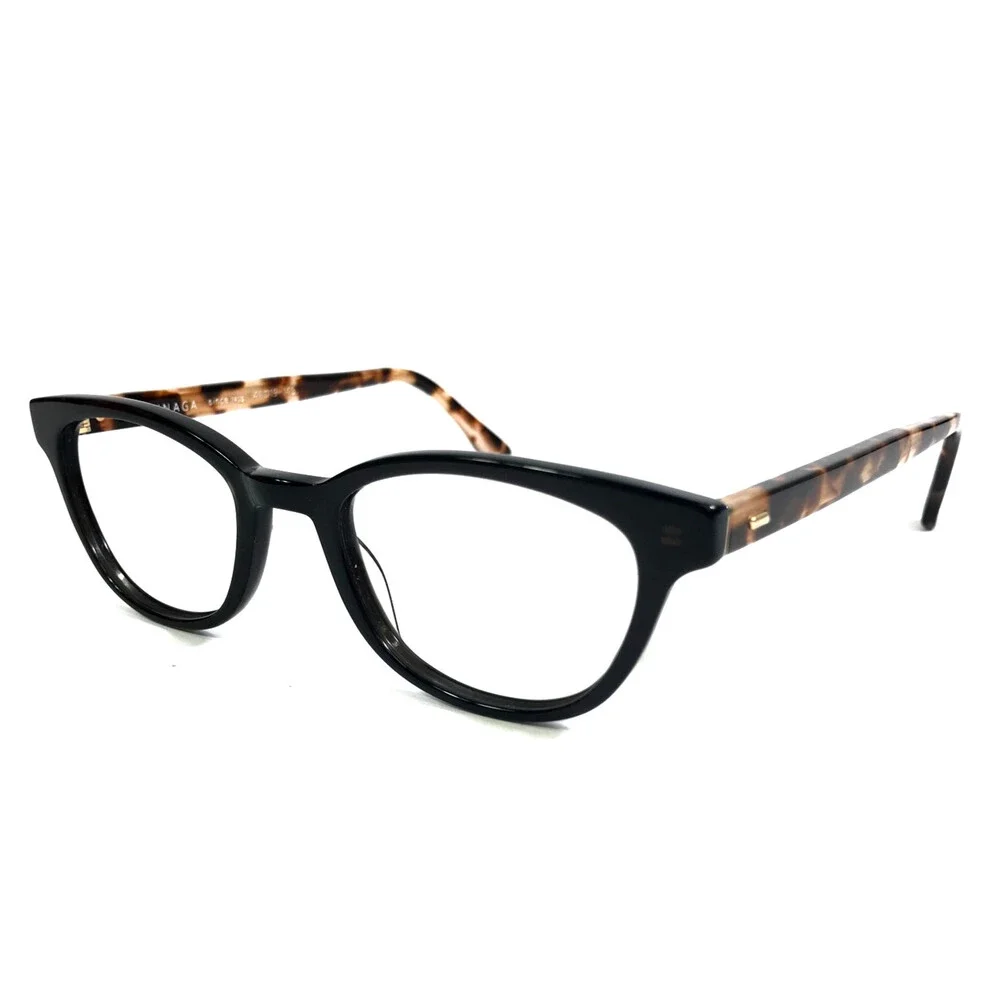 Masunaga Eyeglasses Frames 095 Black Tortoise Cat Eye Full Rim 46-19-145